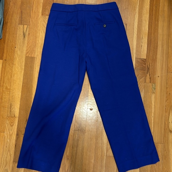 Size 2 J. Crew Cobalt Blue Cropped tailored pant - Picture 4 of 4